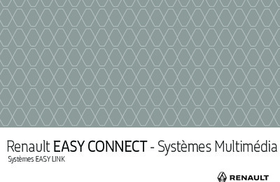 Couverture Notice Renault Easy Link