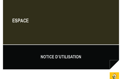 Couverture Notice Renault Espace