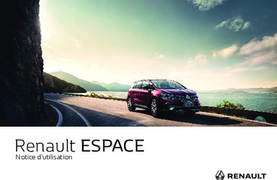 Couverture Notice Renault Espace
