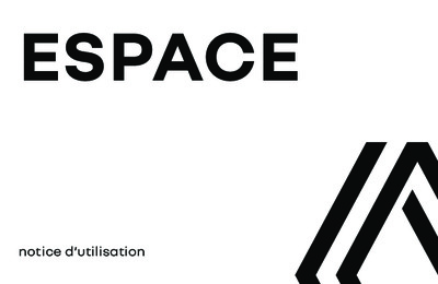 Couverture Notice Renault Espace