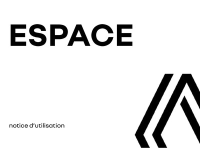 Couverture Notice Renault Espace