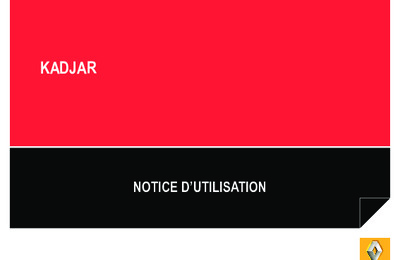 Couverture Notice Renault Kadjar