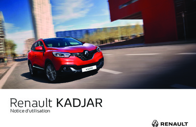 Couverture Notice Renault Kadjar