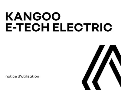 Couverture Notice Renault Kangoo