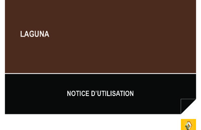 Couverture Notice Renault Laguna