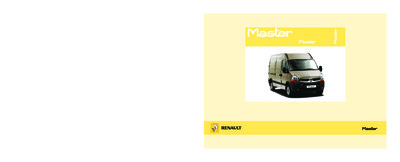 Couverture Notice Renault Master