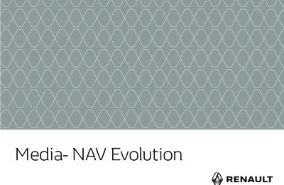 Couverture Notice Renault Media-Nav Evolution 2