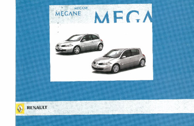 Couverture Notice Renault Megane