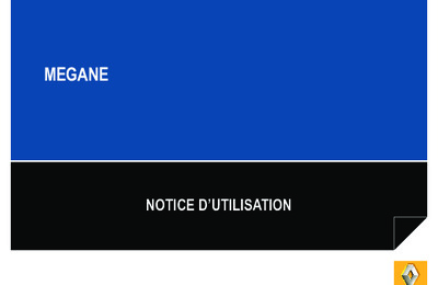 Couverture Notice Renault Megane