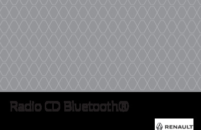Couverture Notice Renault Radio CD Bluetooth
