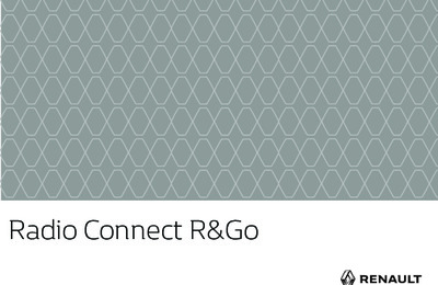 Couverture Notice Renault Radio Connect R&Go
