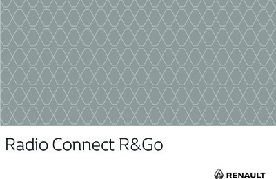 Couverture Notice Renault Radio Connect R&Go