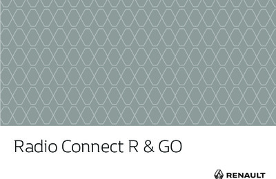 Couverture Notice Renault Radio Connect R&Go