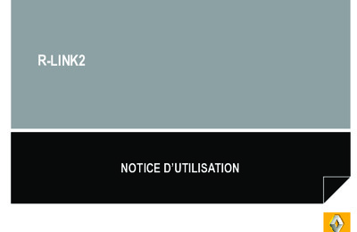 Couverture Notice Renault R-Link 2