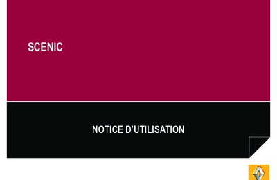 Couverture Notice Renault Scenic