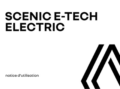 Couverture Notice Renault Scenic E-Tech