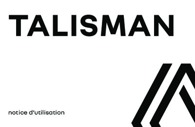 Couverture Notice Renault Talisman