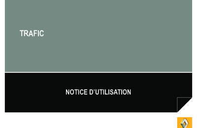 Couverture Notice Renault Trafic
