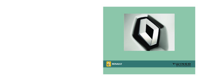 Couverture Notice Renault Twingo