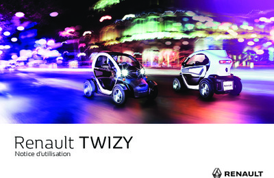 Couverture Notice Renault Twizy
