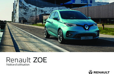 Couverture Notice Renault Zoe