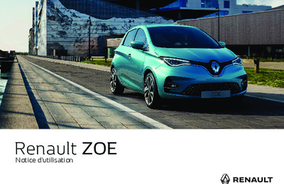 Couverture Notice Renault Zoe