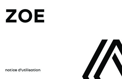Couverture Notice Renault Zoe