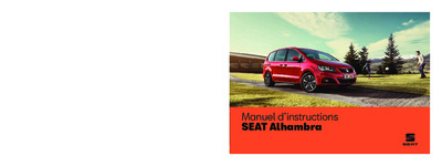 Couverture Notice Seat Alhambra
