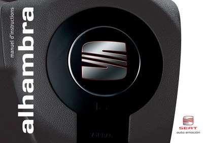 Couverture Notice Seat Alhambra