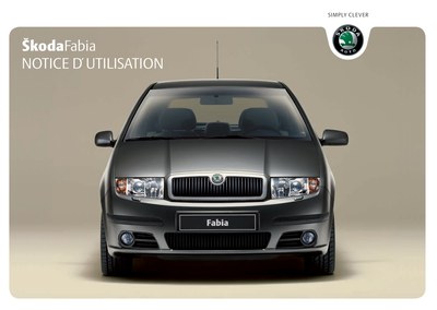 Couverture Notice Skoda Fabia