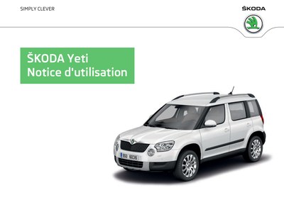 Couverture Notice Skoda Yeti