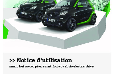 Couverture Notice Smart Fortwo electric drive