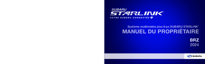 Couverture Notice Subaru BRZ
