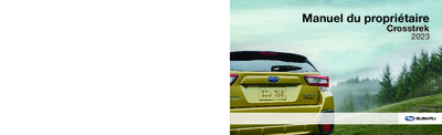 Couverture Notice Subaru XV