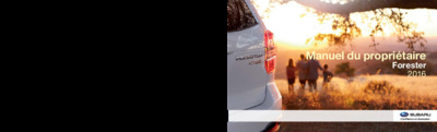 Couverture Notice Subaru Forester