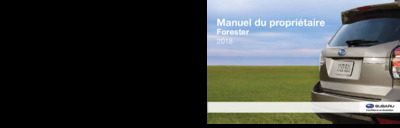 Couverture Notice Subaru Forester
