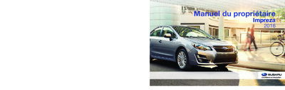 Couverture Notice Subaru Impreza