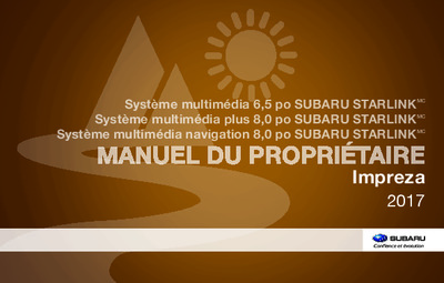 Couverture Notice Subaru Impreza
