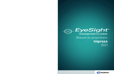 Couverture Notice Subaru Impreza