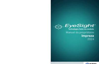 Couverture Notice Subaru Impreza