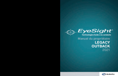 Couverture Notice Subaru Outback