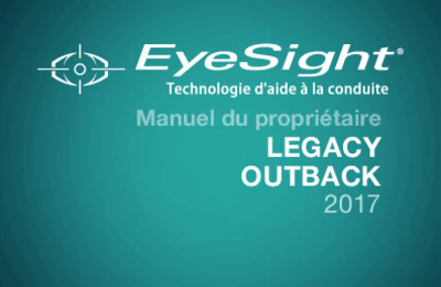 Couverture Notice Subaru Outback