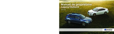 Couverture Notice Subaru Outback