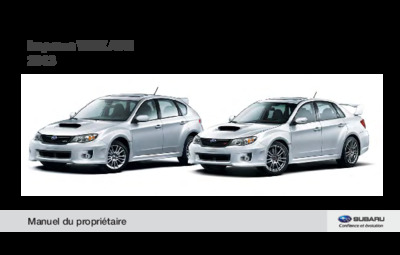 Couverture Notice Subaru WRX