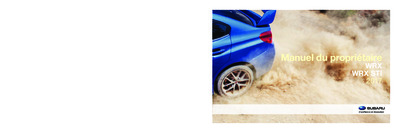 Couverture Notice Subaru WRX