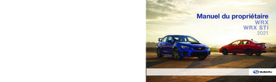 Couverture Notice Subaru WRX