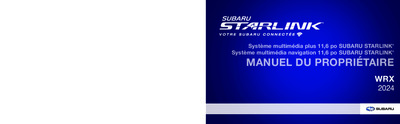 Couverture Notice Subaru WRX
