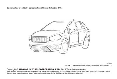 Couverture Notice Suzuki SX4