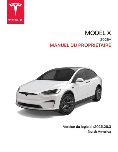 Couverture Notice Tesla Model X