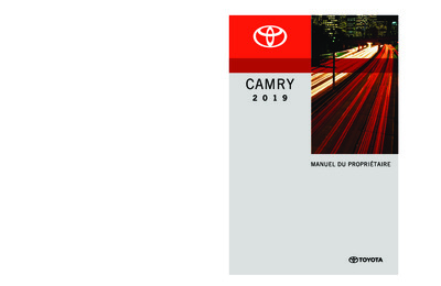 Couverture Notice Toyota Camry